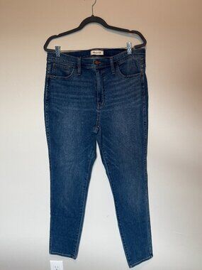 Madewell High Rise Skinny Jeans Women’s 32 Leavitt Wash Magic Pockets NWT